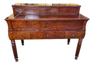 Louis Philippe Mahogany Tiered Desk
