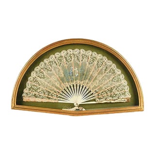 19th Century Framed Fan For Sale