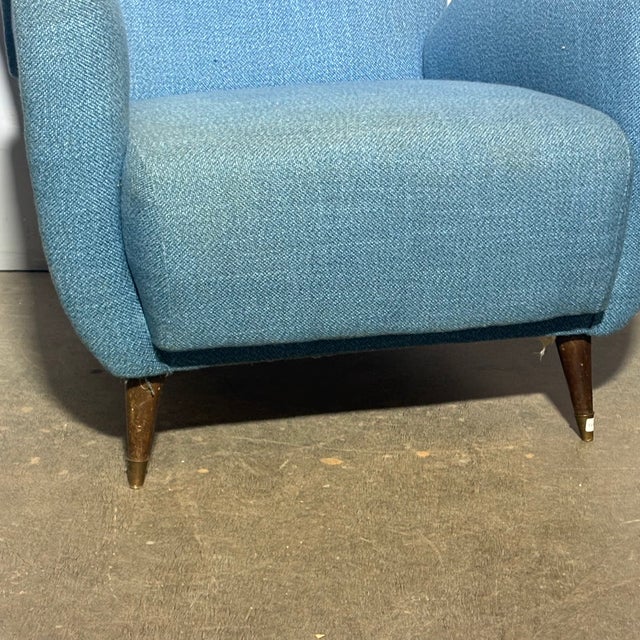Blue Mid-Century Blue Armchairs from Isa Bergamo, 1950s, Set of 2 For Sale - Image 8 of 16