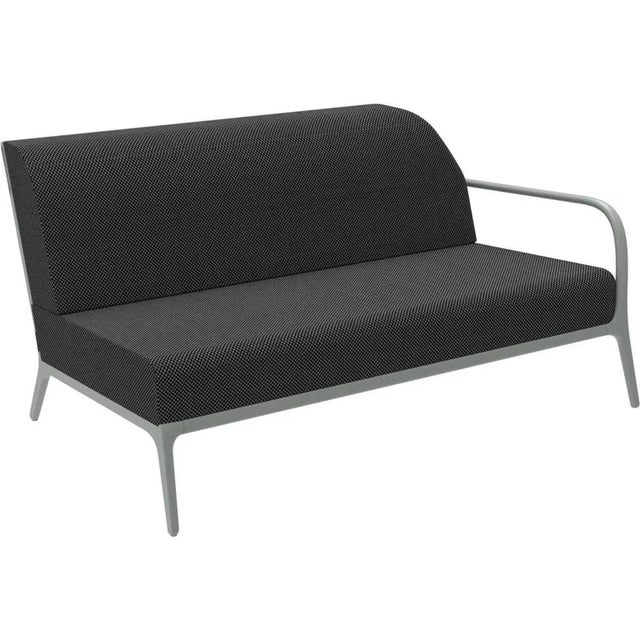 Xaloc left 160 silver modular sofa by mowee dimensions: d100 x w160 x h81 cm (seat height 42cm) material: aluminium,...