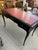 Louis XV Style Ebonized Desk With Red Tooled Leather Top For Sale In West Palm - Image 6 of 12