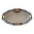 Vinatage Hand-Painted Pink Rose Porcelain Dish Trimmed in Gold For Sale