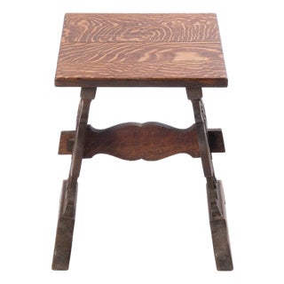 Carved Oak Stand For Sale