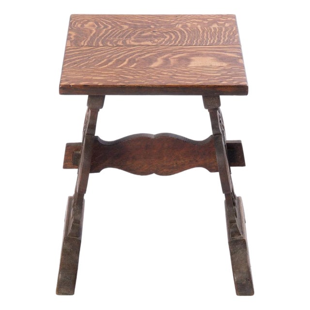 Carved Oak Stand For Sale