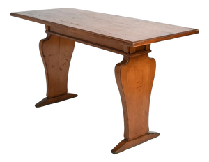 Neoclassical Oak Console Table, 1950s
