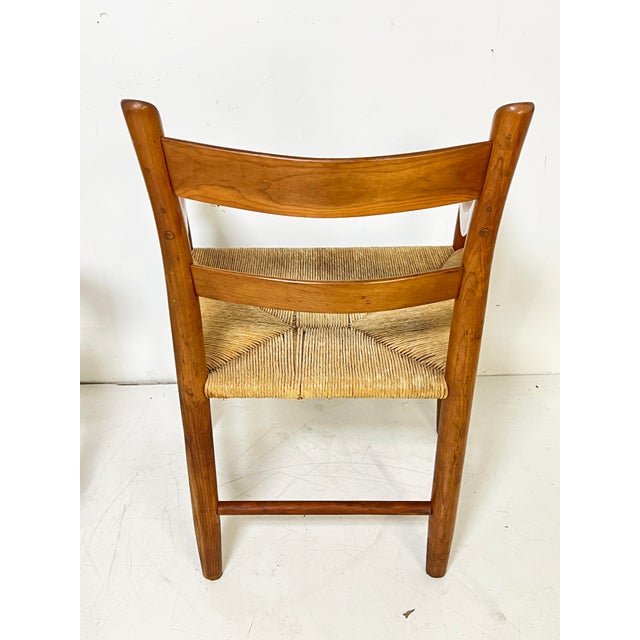 C. 1970s Charles Webb Modernist Farm Chairs in Cherry, - A Pair For Sale - Image 9 of 11