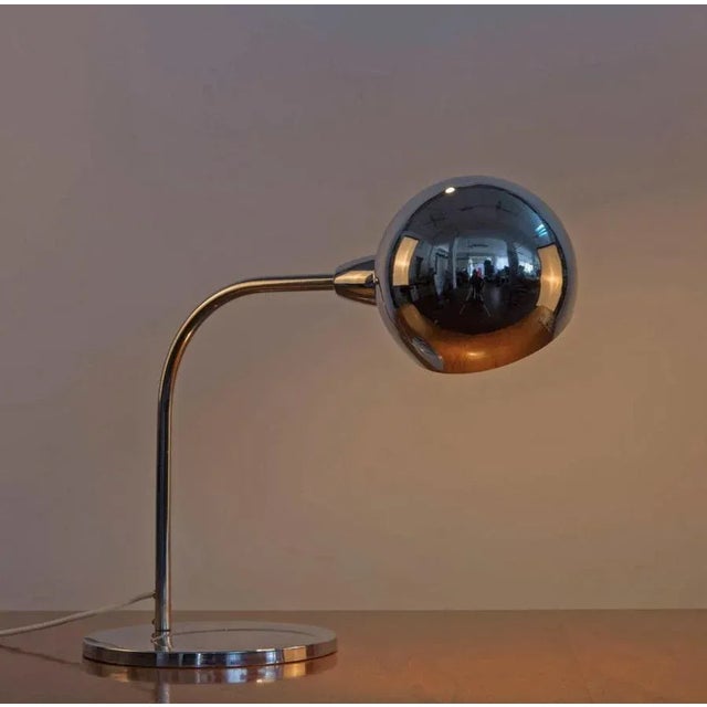 1960s Italian Chromed Brass Venticinque Table Lamp by Sergio Asti for Candle Fontana Arte, 1960 For Sale - Image 5 of 14
