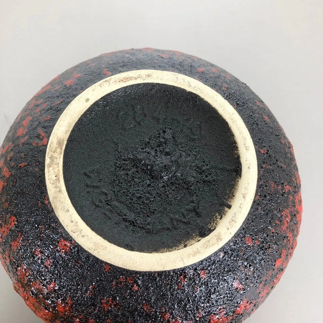 1970s Vintage German Fat Lava Vases from Scheurich, Set of 3 For Sale - Image 5 of 18