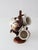 1970s Vintage Handmade Studio Pottery Mug Set With Wooden Stand - Set of 5 For Sale - Image 5 of 17