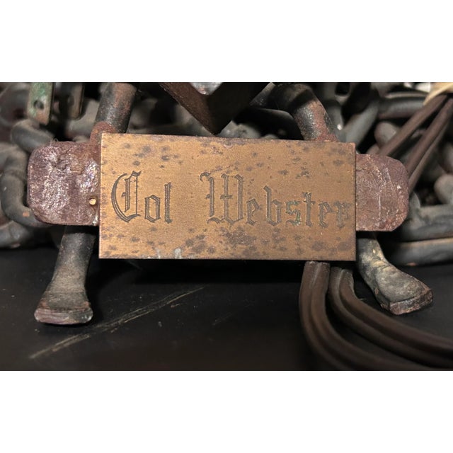 Vintage Mid 20th Century American Brutalist Scrap Metal Sculptural Table Lamp For Sale - Image 11 of 12