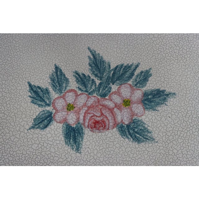 Maitland-Smith Hand-Painted Floral Accent Table For Sale - Image 11 of 13