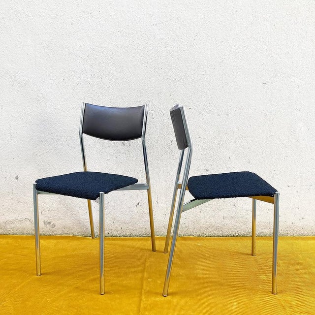 Set of Vintage Side Chairs, 1980s For Sale - Image 4 of 6
