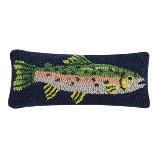 Trout Hook Pillow, 12" x 5" For Sale