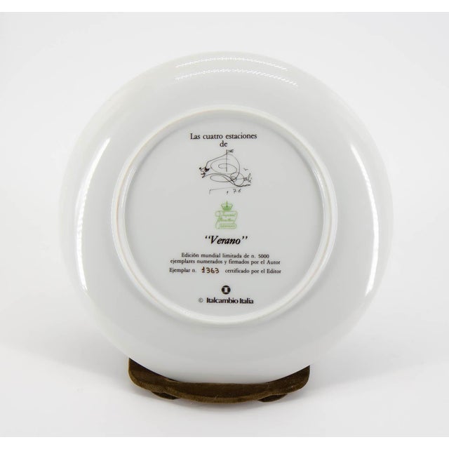 The Four Seasons Plates by Salvador Dalì, 1970s, Set of 4 For Sale - Image 11 of 14