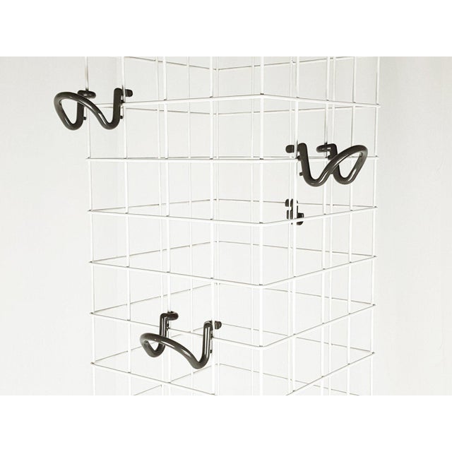 Kartell Grey Plastic & White Metal 4788 Freestanding Clothes Stand by Anna Castelli Ferrieri for Kartell, 1980s For Sale - Image 4 of 16