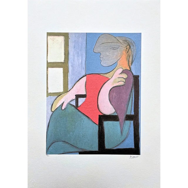 1970s After Pablo Picasso, Cubist Female Portrait, 1970s, Lithograph For Sale - Image 5 of 5