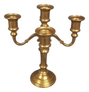 Handmade Brass 5-Light Candelabra, Cantù, Italy, 1960s