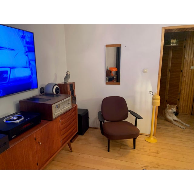 Minimalist Brown Mirror, 1960s For Sale - Image 10 of 11