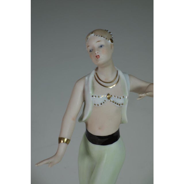 Vintage Odalisc Porcelain Art Deco Figure by Wallendorf, 1940 For Sale - Image 4 of 8