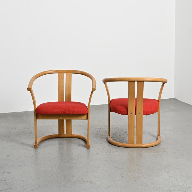 Beech Armchairs by Isamu Kenmochi, 1960s, Set of 2 For Sale - Image 16 of 18