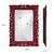 Red Barcelona Mirror - Glossy Burgundy For Sale - Image 8 of 10