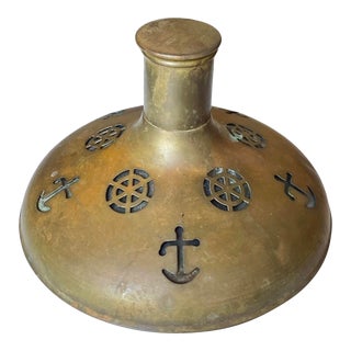 Mid 20th Century Brass Nautical Ships Decanter, Swedish For Sale