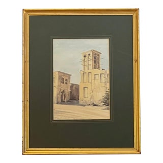 1990s Susan Keebler Watercolor, Framed For Sale