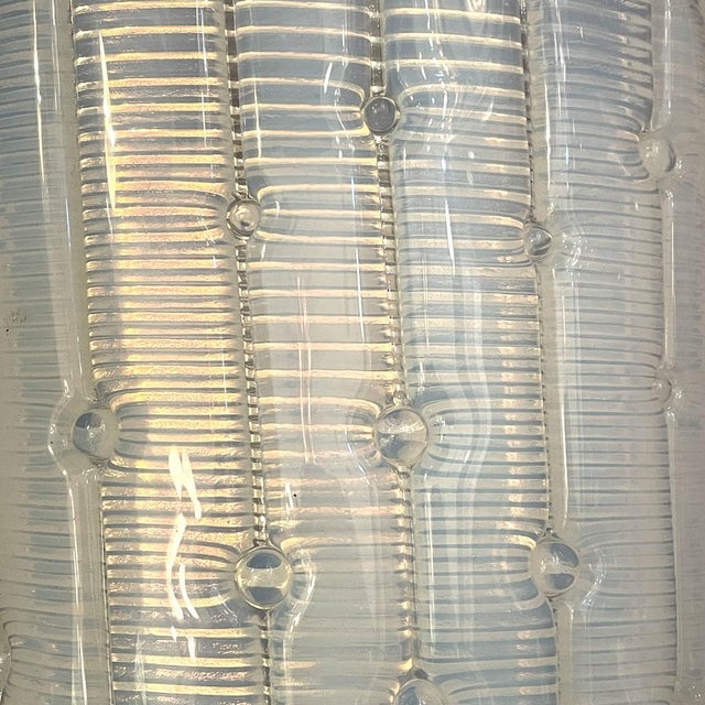 Ribbed Opaline Murano Sconces, 1960s, Set of 2 For Sale - Image 6 of 7