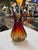Glass Murano Sommerso Glass Ewer Vase in Amber and Ruby, Italy, 1960s For Sale - Image 7 of 9