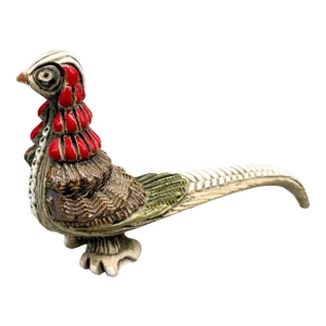 Vintage Artesania Rinconada Pheasant Bird Ceramic Figurine