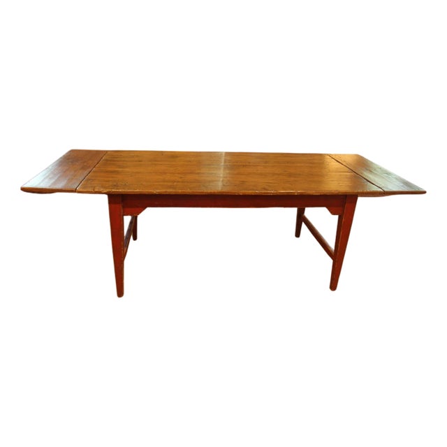 Mid-19th Century French Canadian Country Farm Table For Sale