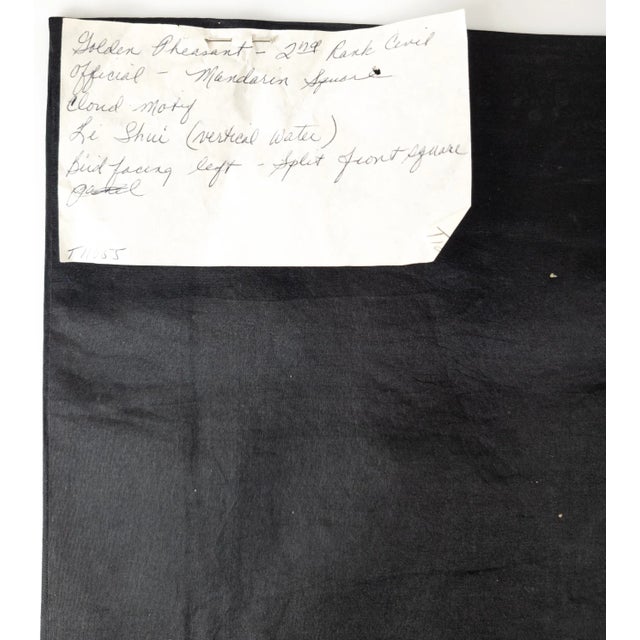 19th Century 19th Century Chinese Vibrant Silk Embroidered Mandarin Rank Badge Square For Sale - Image 5 of 6