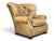 1980s Ralph Lauren Style Leather Writer's Chair Wingback a-Pair For Sale - Image 15 of 18