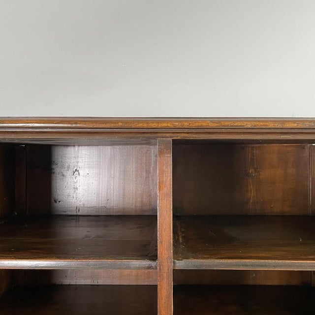 Italian 19th Century Style Wooden Cabinet or Bookcase, 1930s For Sale - Image 11 of 17