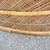 Mid 20th Century Boho Chic Buri Rattan Oval Inlaid Glass Top Coffee Table For Sale - Image 5 of 6