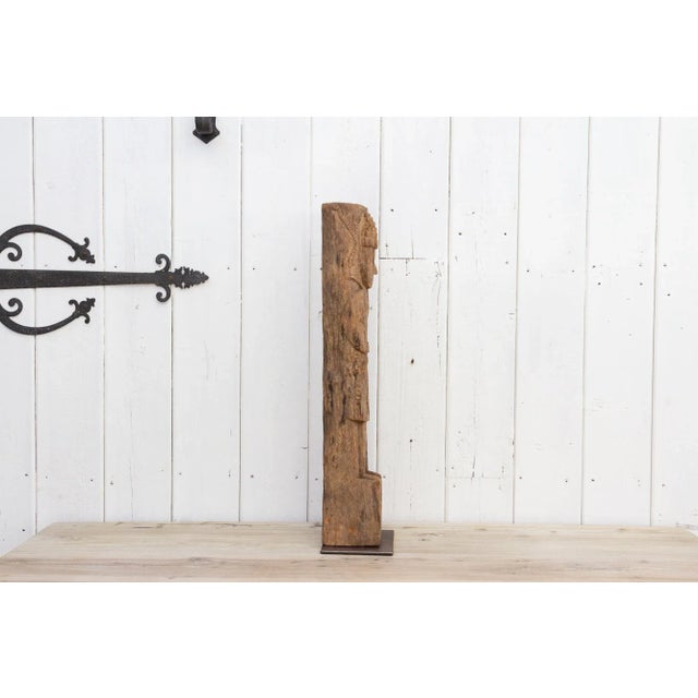 Wood Antique Nepalese Shiva Statue For Sale - Image 7 of 13