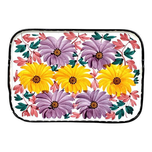 Vintage Majolica Tray For Sale