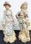 19th Century French Dandy Man And Woman Figurines- a Pair For Sale - Image 10 of 10