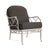 Brown Jordan Calcutta Lounge Chair, Dove frame with Fusion Charcoal fabric For Sale - Image 12 of 12