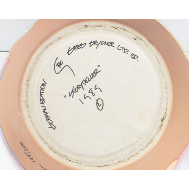 1989 “Story Teller” Limited Edition Vase by r.c. Gorman For Sale - Image 9 of 10