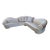 Postmodern Curved Sectional Sofa Carson's Style Newly Reupholstered For Sale