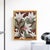 Traditional Original Framed Acrylic Lily Painting in Gold Bamboo Frame, Botanical Floral Wall Art, 13" X 16" For Sale - Image 3 of 4
