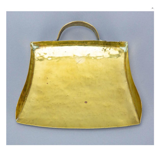 Antique Brass Fireplace Andirons & Tool Set—6 Pieces For Sale In New York - Image 6 of 7