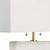 A streamlined base of natural alabaster balances the rectangular shade in this horizontal lamp perfectly. The restrained...