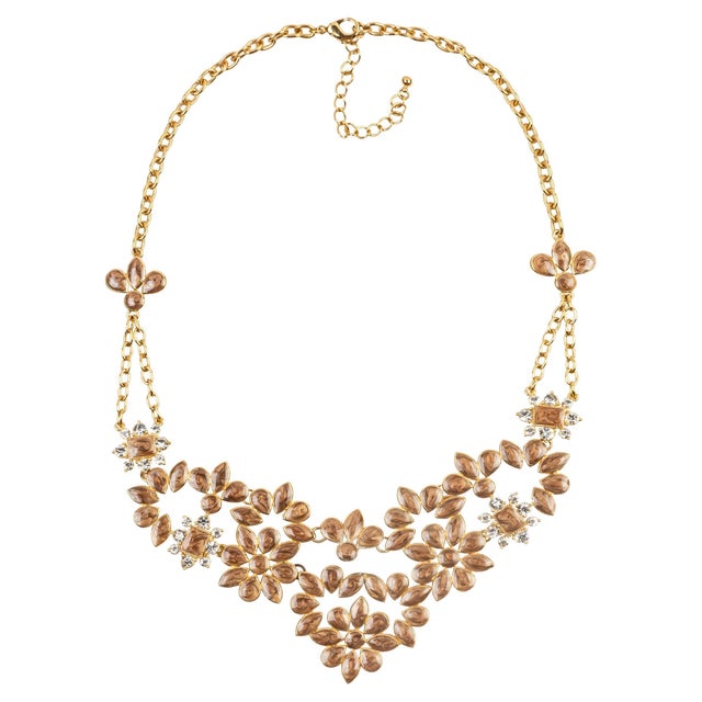 Miriam Salat MRM bijoux retro ball room necklace set with white topaz MRM bijoux necklace. This beautiful necklace feels...