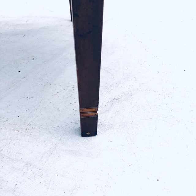 Wood Antique Duncan Phyfe Arm Chair Carved Mahogany/Inlay Design For Sale - Image 7 of 11