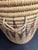 Textile Late 20th Century Large Hand Woven African Coil Basket With Earth Tone Geometric Pattern For Sale - Image 7 of 9