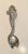 Mid-Century Modern Seahorse Shaped Tasting or Salad Spoon Utensil For Sale - Image 4 of 8