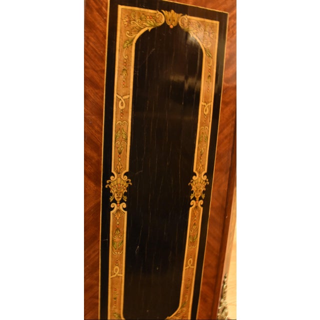 Napoleon III Style Boulle Marquetry Cabinet With Marble Top For Sale - Image 11 of 11