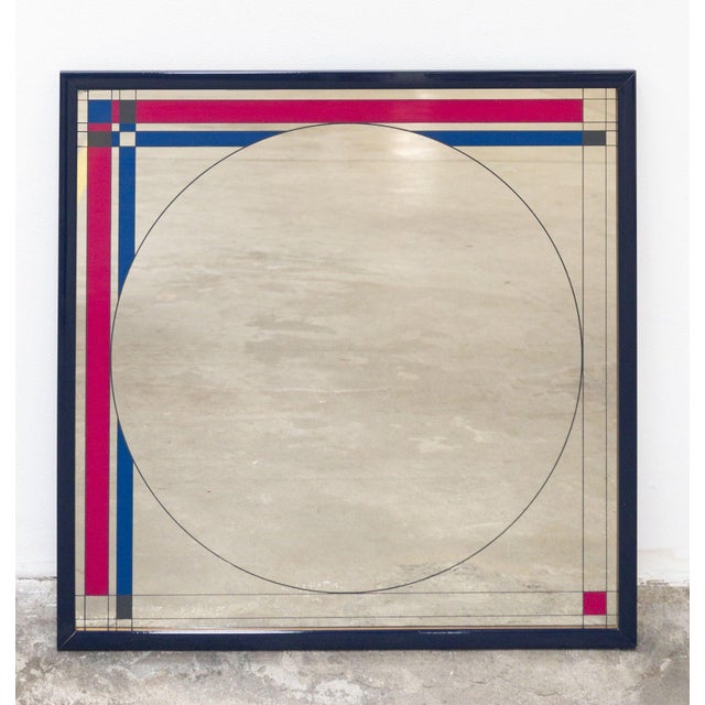 Morphos Wall Mirror attributed to Carmi for Acerbis International, 1980s For Sale - Image 4 of 6